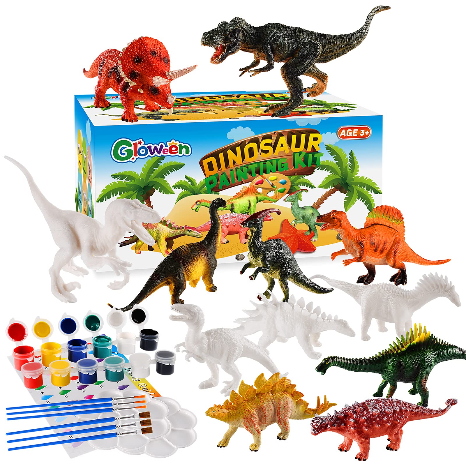 Buy Gloween Arts and Crafts for Kids Dinosaur Toy Painting Kit 12
