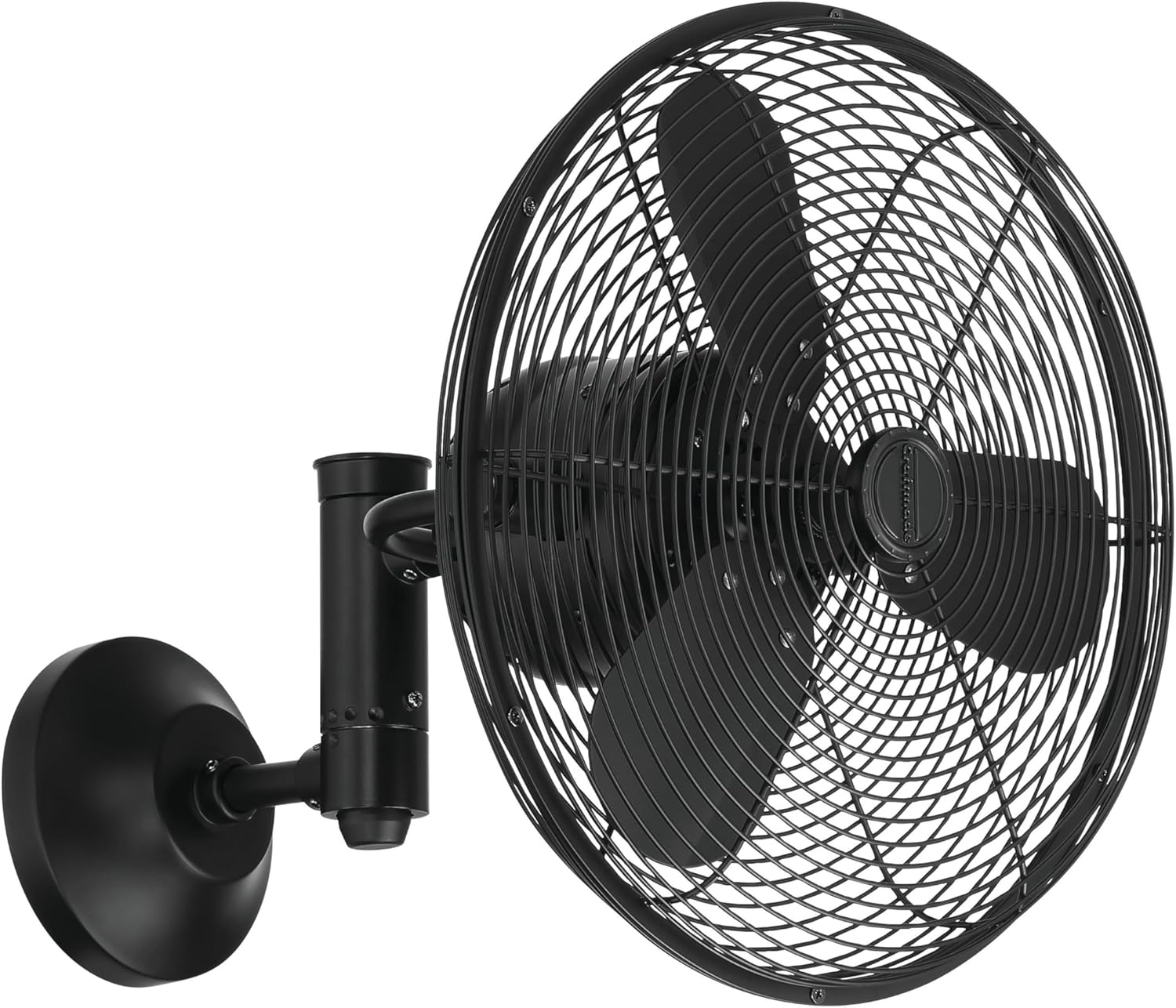 Craftmade Bellows IV Indoor/Outdoor 14" Flat Black Finish Ocscillation Wall Fan, Wall Control Included