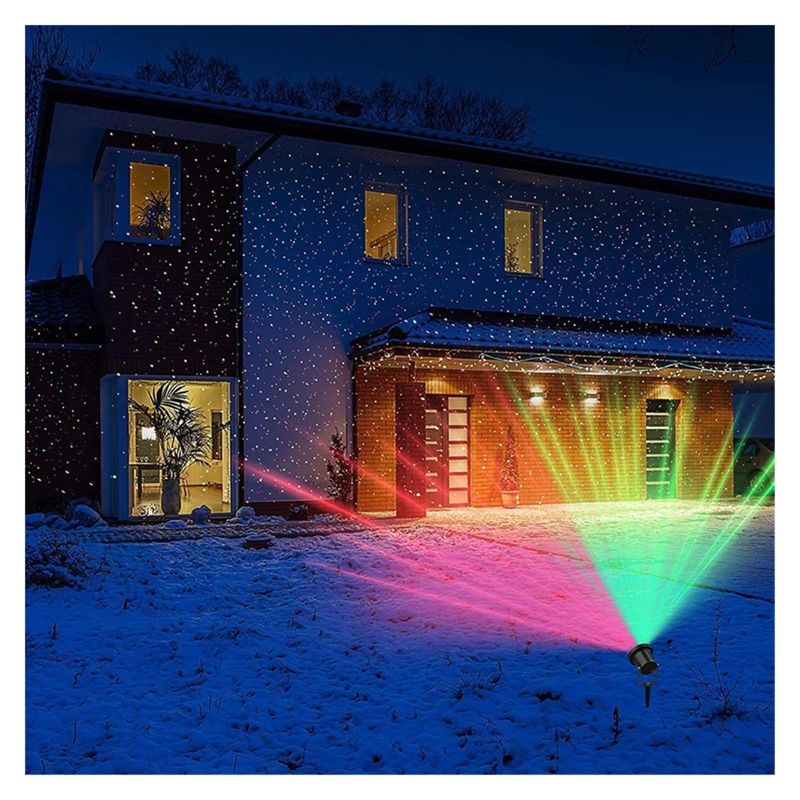 Moving Full Sky Star Projektor Lampe Grün Rot Outdoor Garten Landschaft Dekoration Beleuchtung Weihnachtsfeier LED Bühnenlicht
