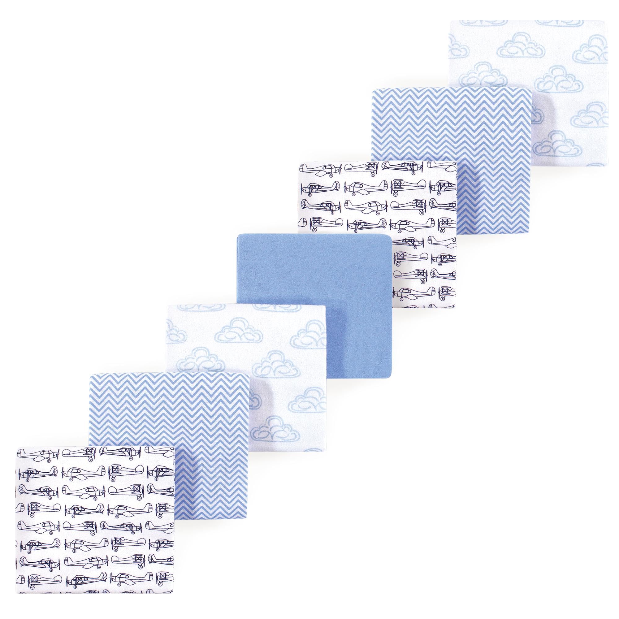 Luvable Friends Little Treasure Flannel Receiving Blankets 7pk