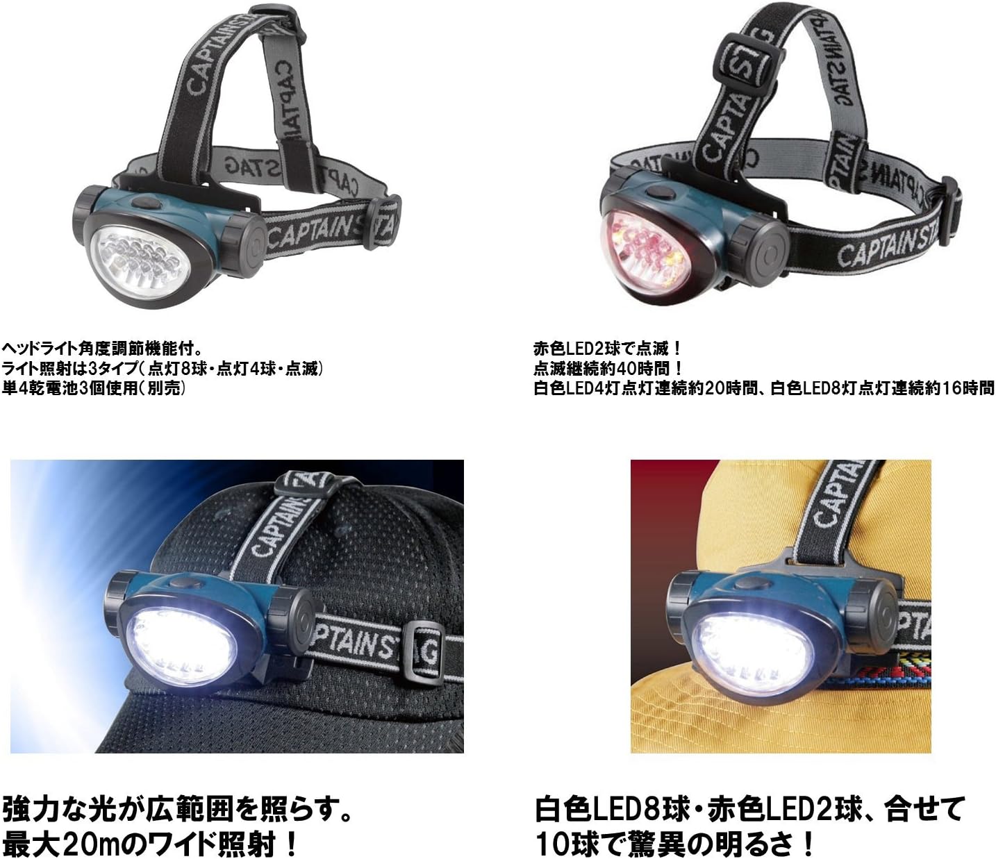 Captain Stagg (CAPTAIN STAG) NEW Vivid LED headlight UK-3021
