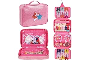 Toddler Hair Accessories Organizer, Bow Holder for Baby Girls, Travel Hair Storage Bag