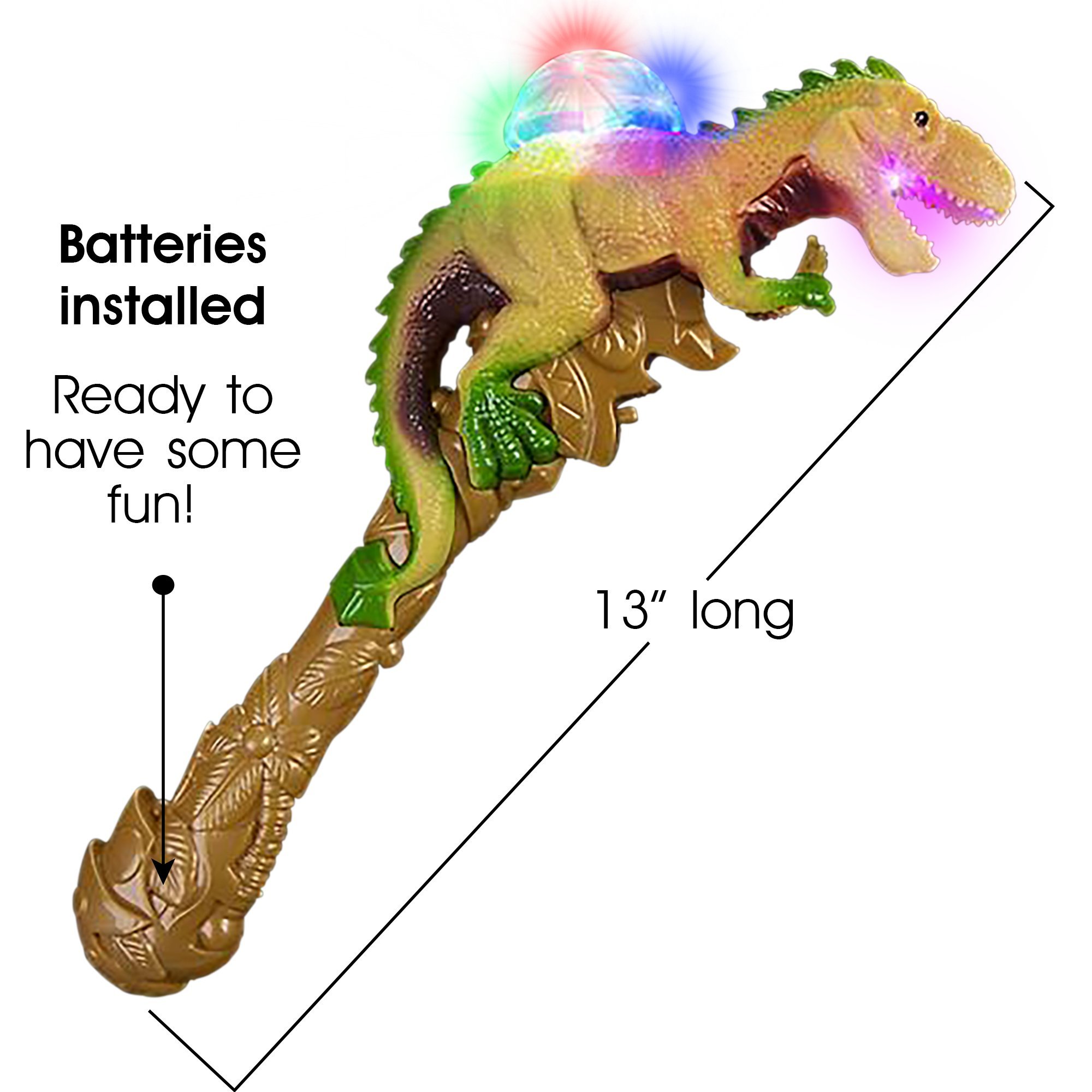 Amazon.com: ArtCreativity T-Rex LED Light Up Dinosaur Wand
