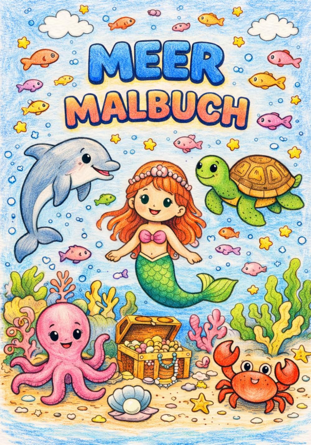 Meer Malbuch: Das ultimative Meer-Malbuch für kleine Entdecker