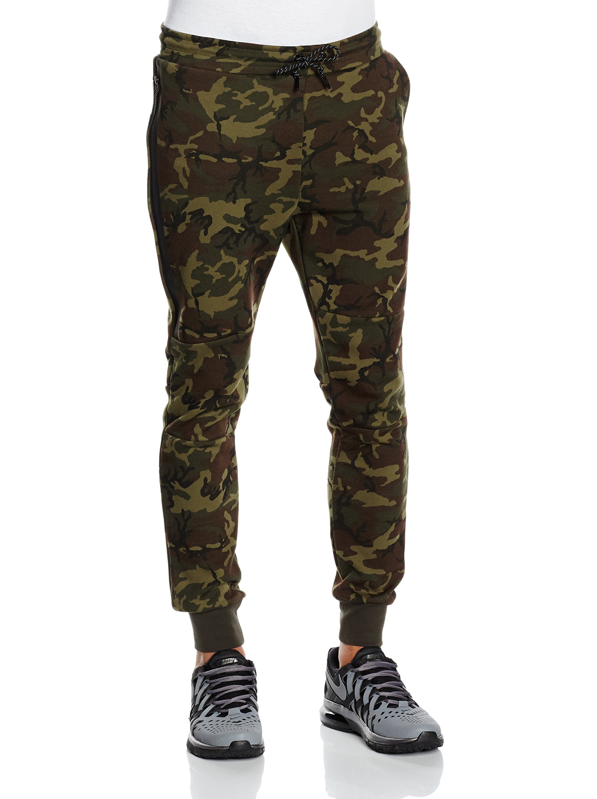 camo tech fleece pants
