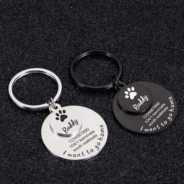 Foto 5 de 8 de krui Chapa Perro Grabada Personalizada,Chapa Perro Personalizada,Collares Perros Personalizados,Placas…