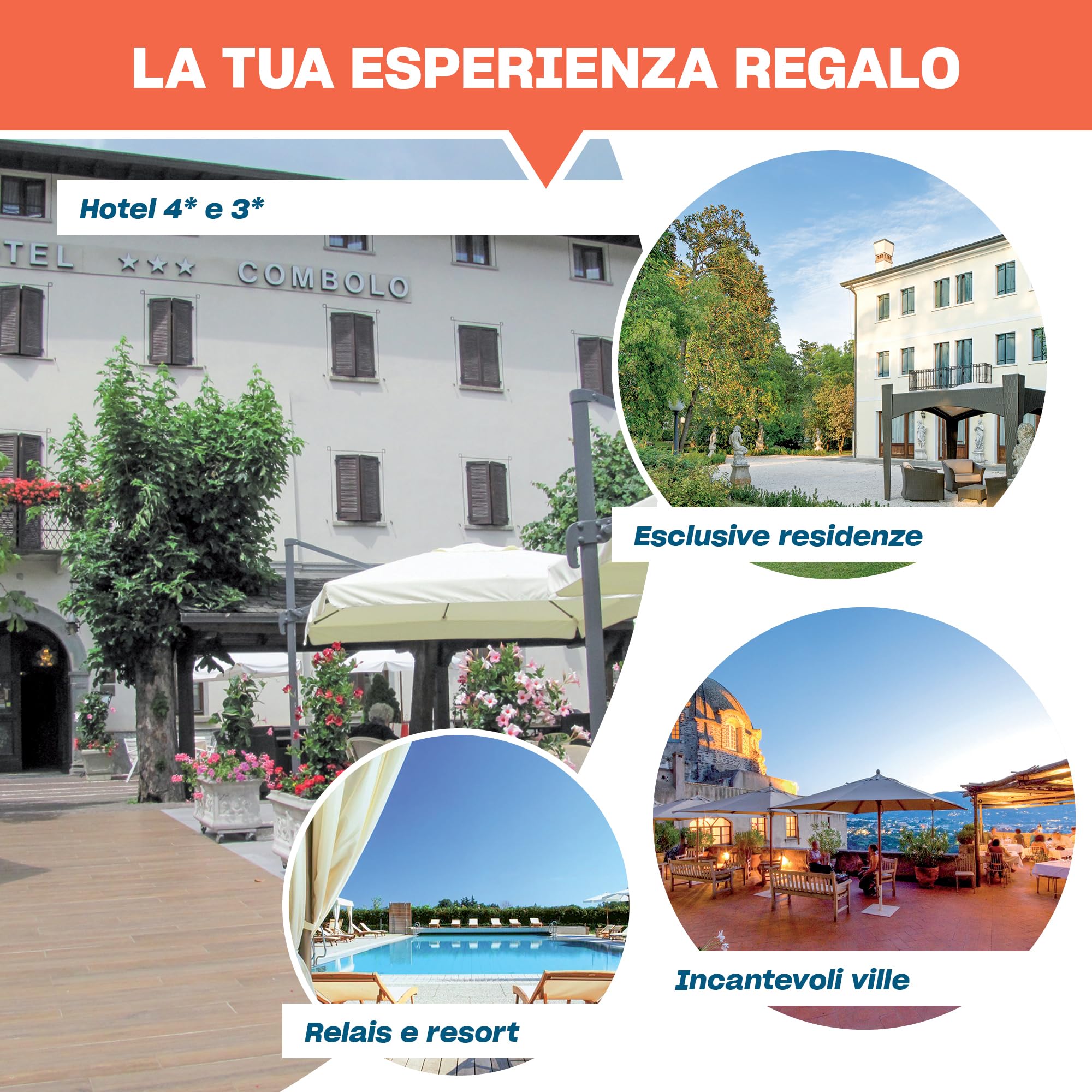 Smartbox - Mille e Una Notte d'Incanto Cofanetto Regalo Coppia, 1 o 2 Notti con Colazione o 1 Notte con Colazione e Cena o percorso Relax per 2 Persone, Idee Regalo Originale