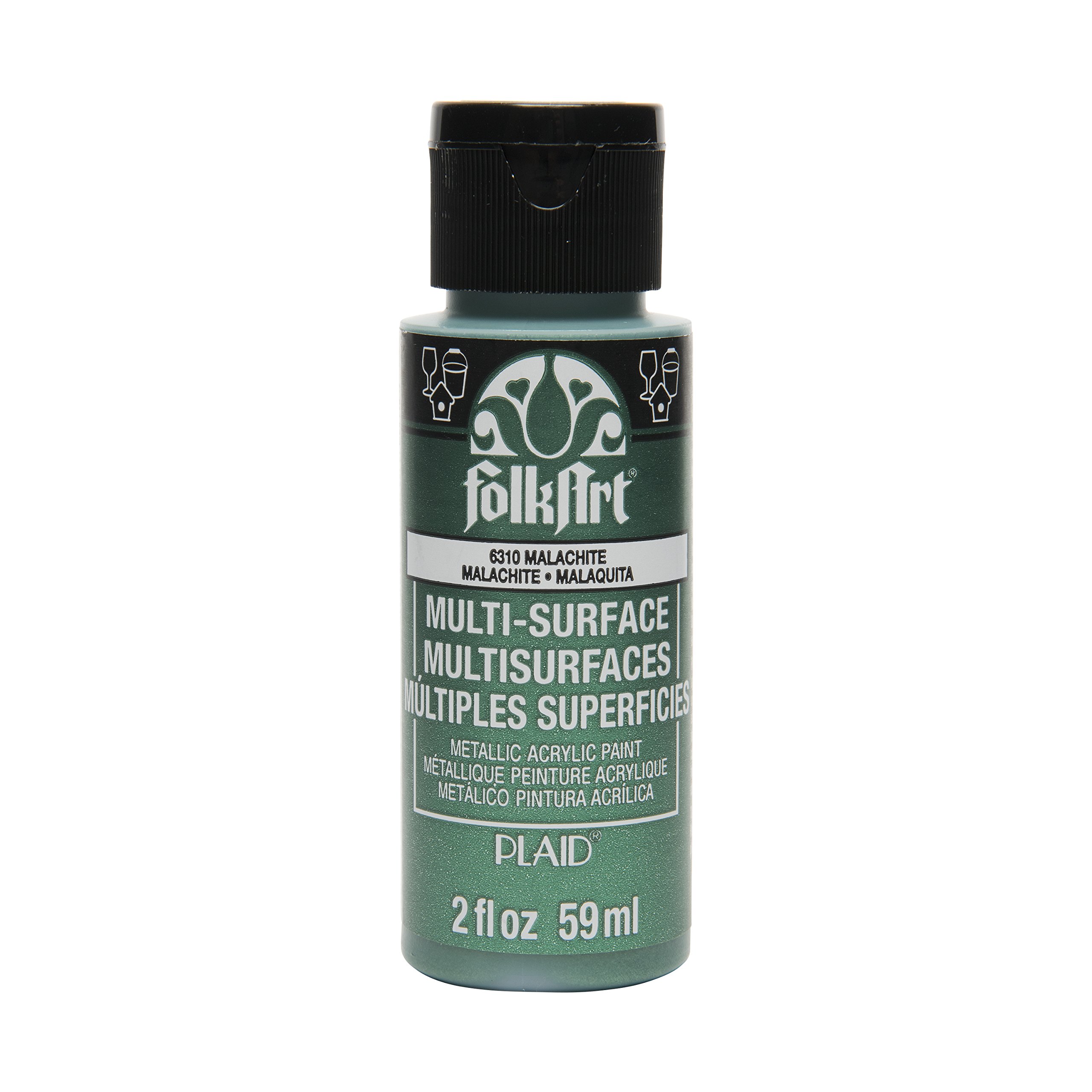 FolkArtMulti-Surface Metallic Paint in Assorted Colors (2 oz), Metallic Malachite