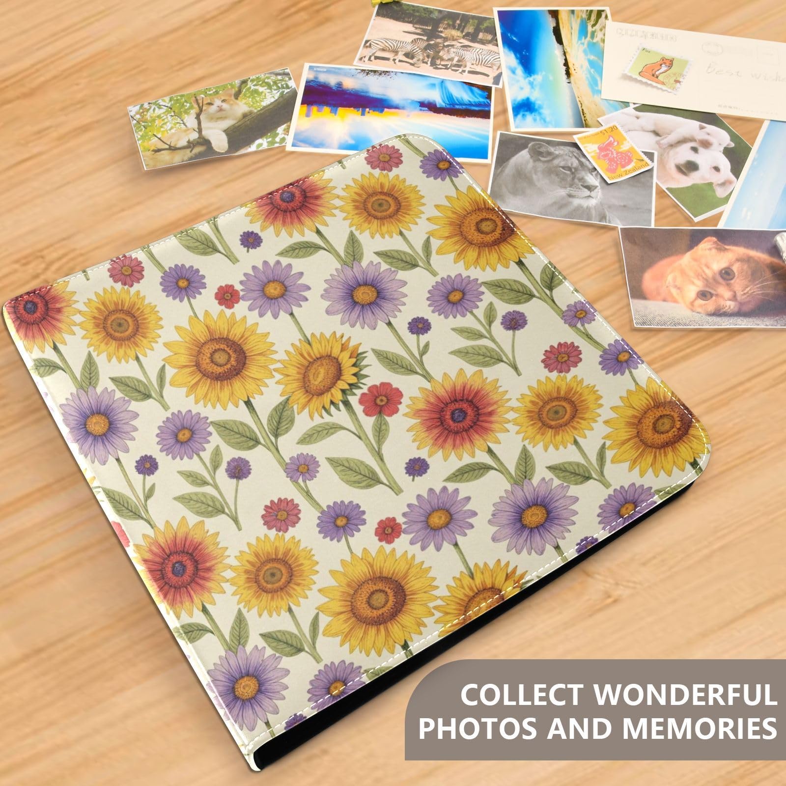 Wildflower Meadow Mix okładka ze skóry PU fotoksiążka