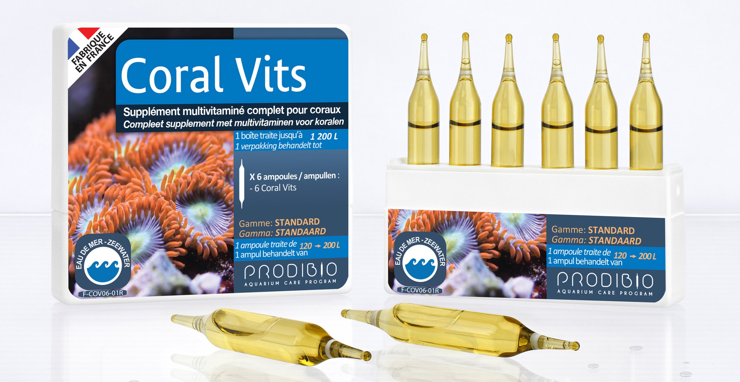 Prodibio Coral Vits 6 vials Total multivitamin Supplement for Corals