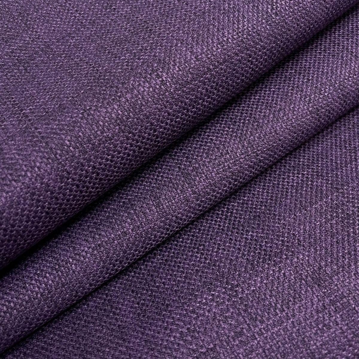 Grape Purple Linen Look Designer Soft Plain Curtain Cushion Sofa Upholstery Fabric Material Sold BY THE METRE