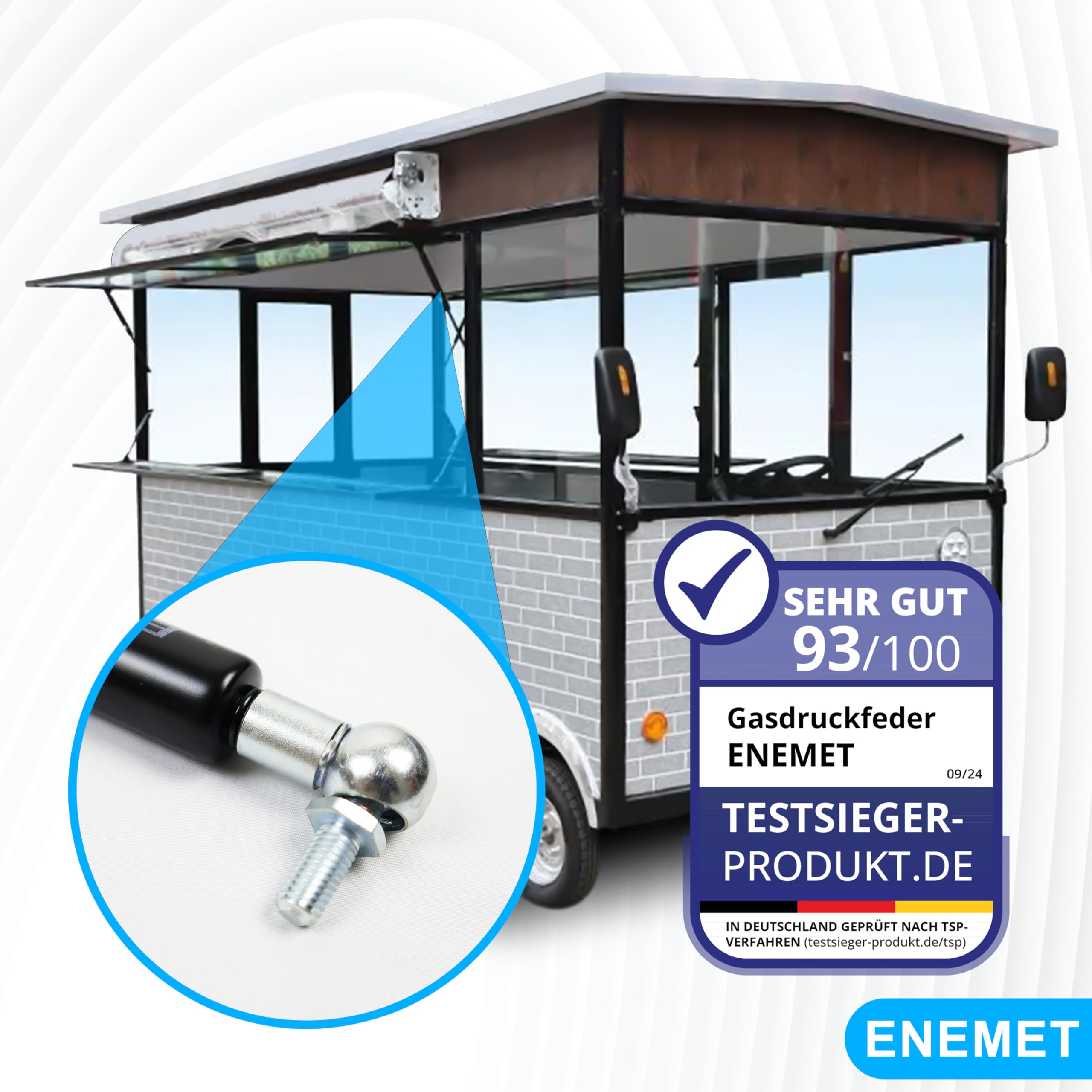 Vérin à gaz universel pour portes, voitures et armoires | Amortisseur contre les portes claquantes, amortisseur stable, mise à niveau Softclose | Amortisseur de capot et de coffre, amortisseur à gaz