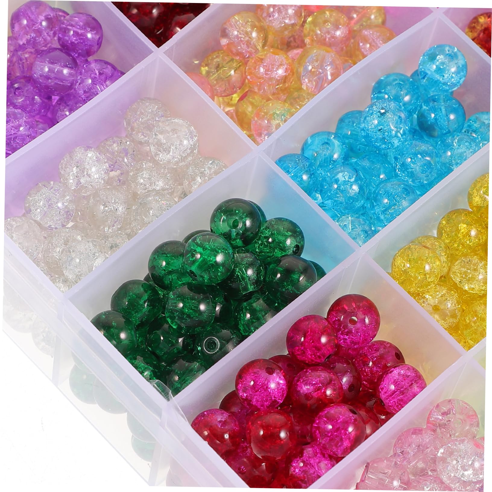 Cuentas de Vidrio para Joyería 1200 Piezas en Caja