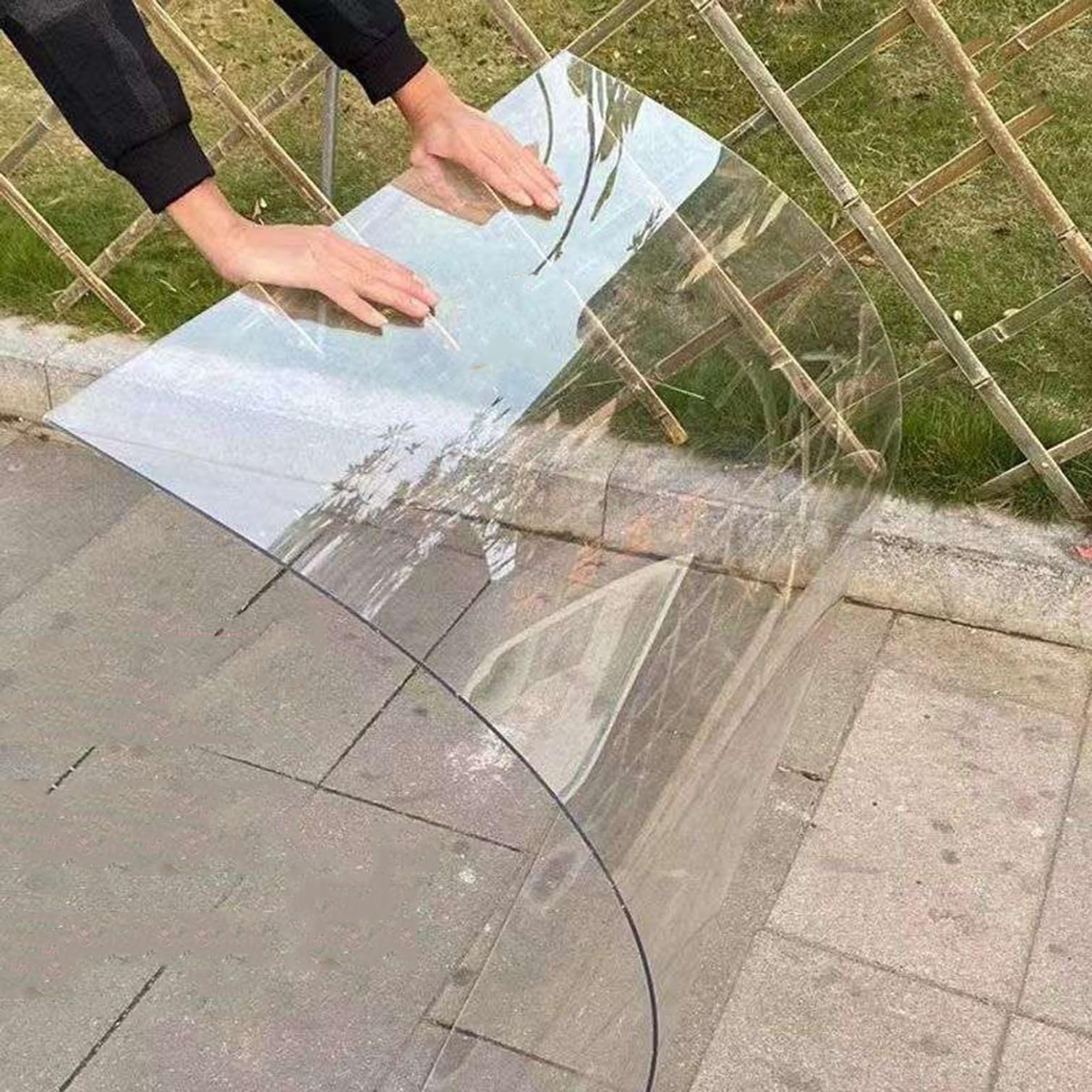 Láminas de Policarbonato Invernaderos Cubierta de Repuesto Pérgola y Cochera para Paneles Acristalamiento Exterior Panel Repuesto Cobertizo(1.5x8m/4.92x26.24ft)