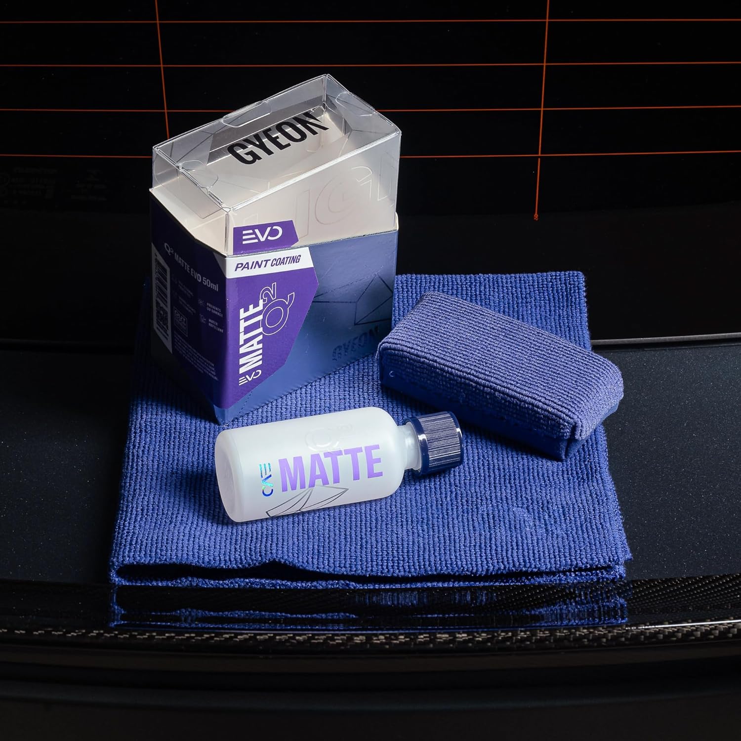 Gyeon Matte EVO Light Kit Ceramic Coating for Matte and Satin finishes Hydrophobic Paint sealant UV Chemical Protection enhances Color Depth Without Gloss adds Lasting Matte Protection