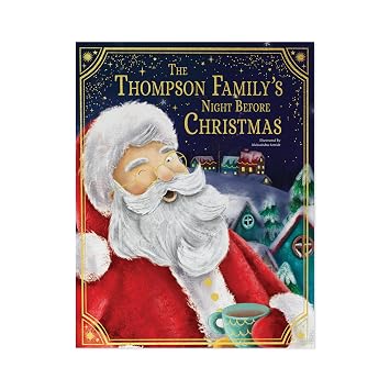 Personalized Our Familys Night Before Christmas Book - Deluxe Gold Foil Cover Edition | Hardcover | 9" x 11" | I See Me!