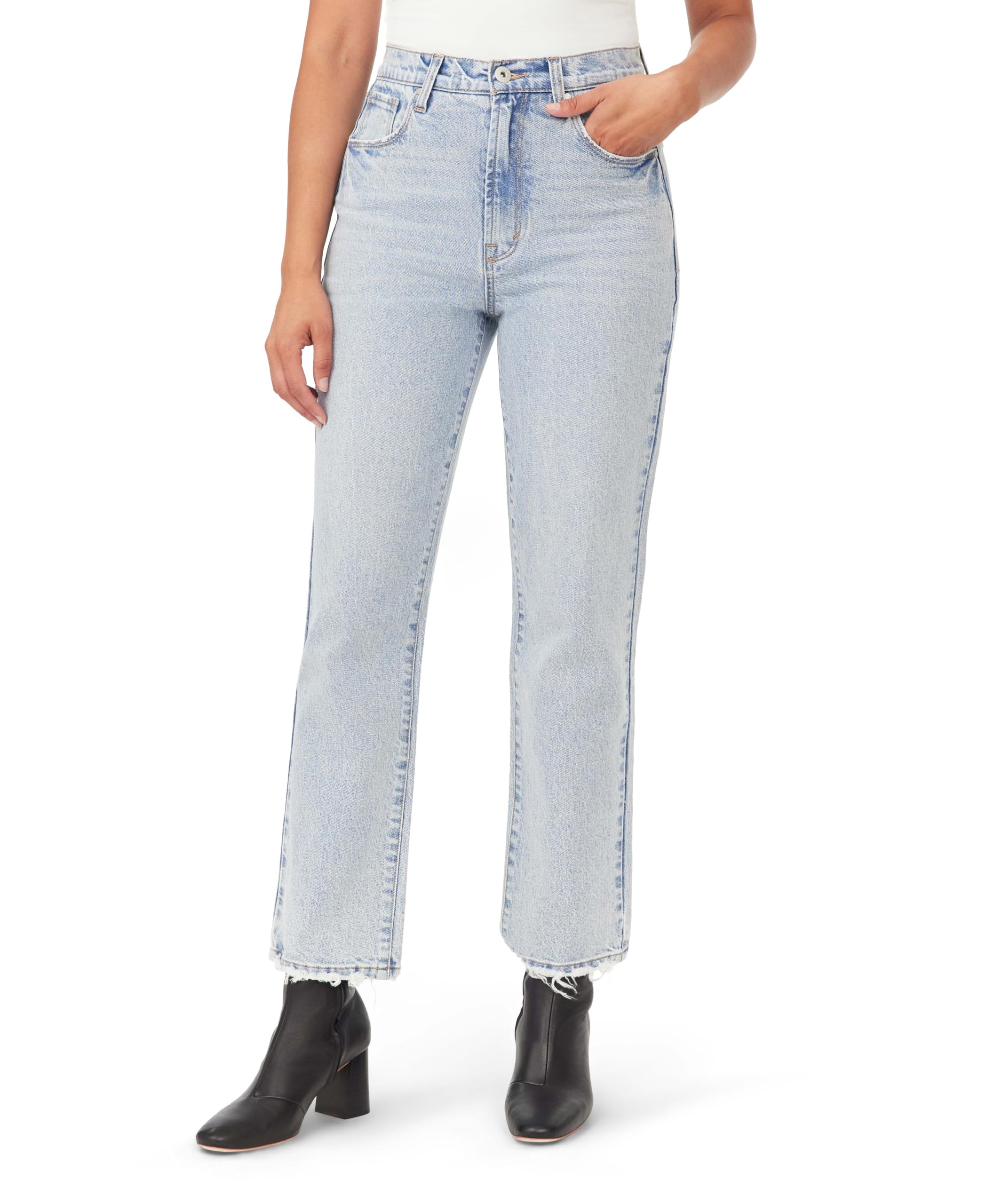 Kensie Women's Lismore Jeans For The Emilia High Rise Slim Straight 28-Inch Inseam, Sizes 0-14, 6