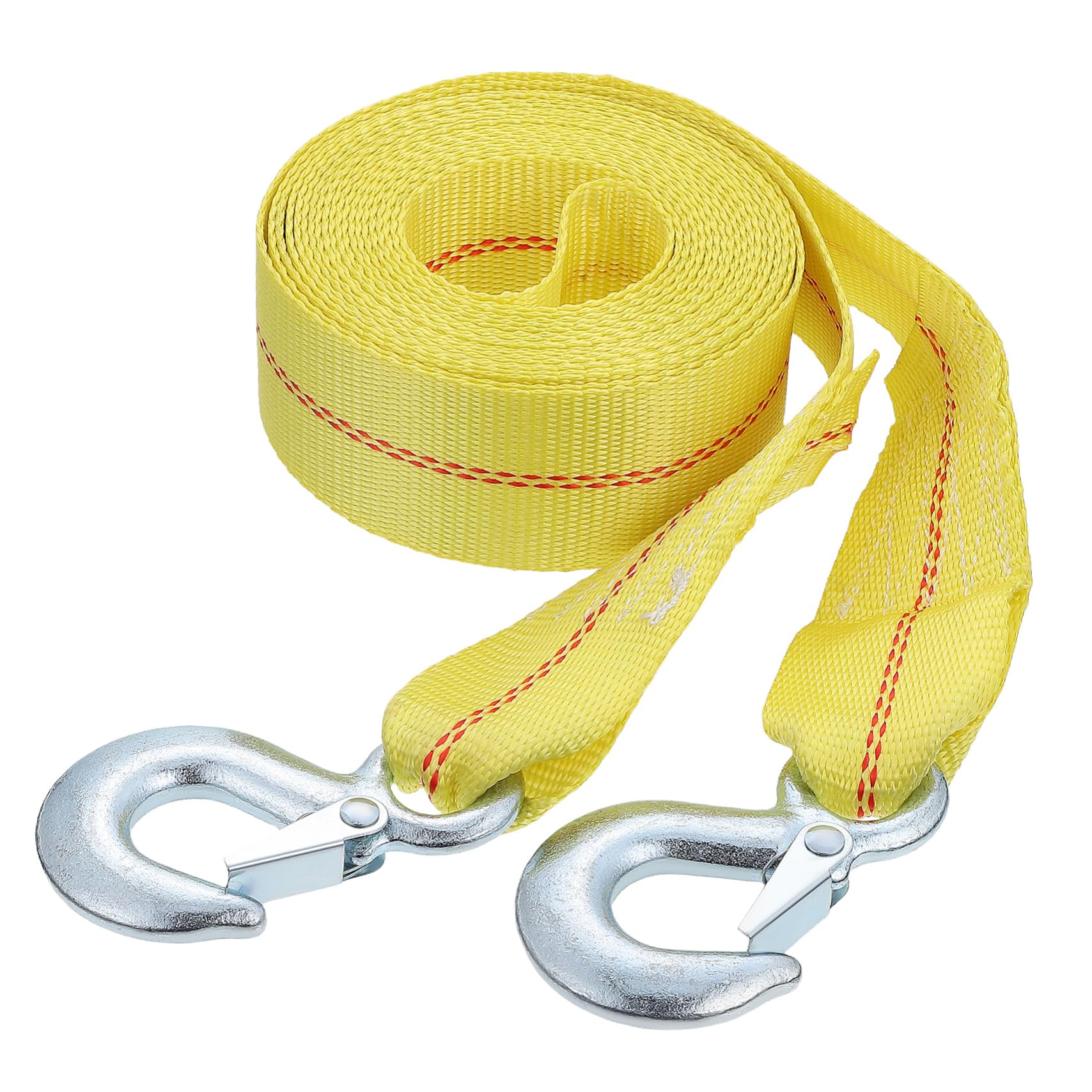 Vaguelly Sangle de Remorquage Voiture en Polyester 9 Tonnes avec Crochets Métal, Haute Capacité de Charge, Fixation Rapide et Démontage, pour Véhicules Lourds et Cargaisons