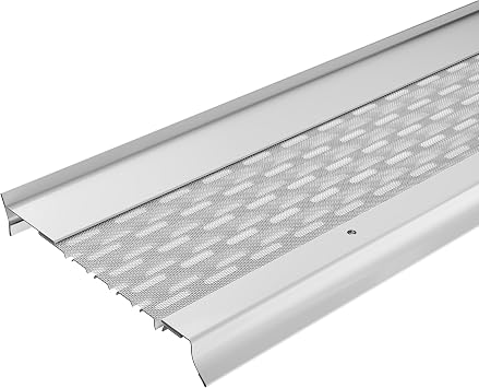 Goldguard Micromesh Gutter Guards, 6 Inch, 6 in Sample, White