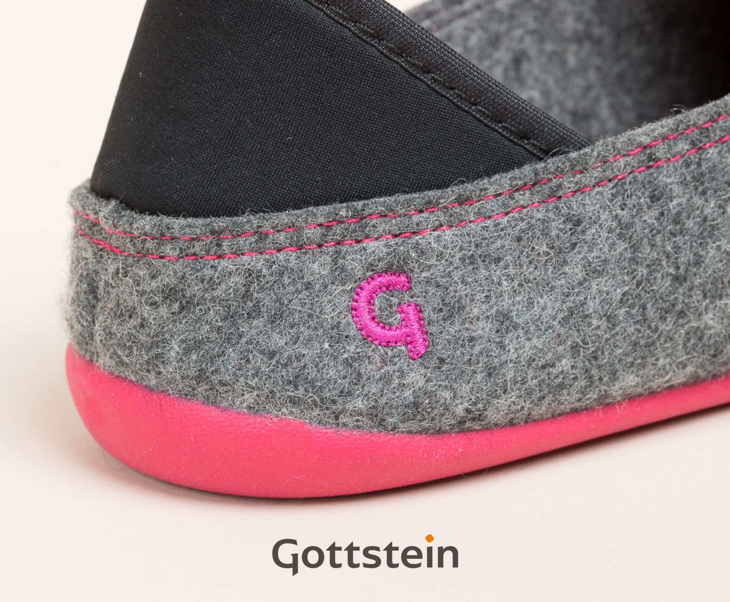 Gottstein Filzpantoffel Wool Slip-on aus Mulesing-freier Schaf-Schurwolle – Handgefertigte Hausschuhe aus Wollfilz für Damen & Herren Größe EU 36-46 – Filzclogs mit rutschfester Gummisohle