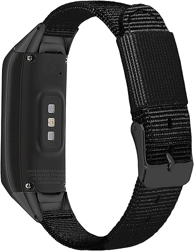Miniatura 2 de Compatible con correas de reloj Samsung Galaxy Fit SM-R370, correa de repuesto de nailon tejido suave para Samsung Galaxy Fit SM-R370 Fitness