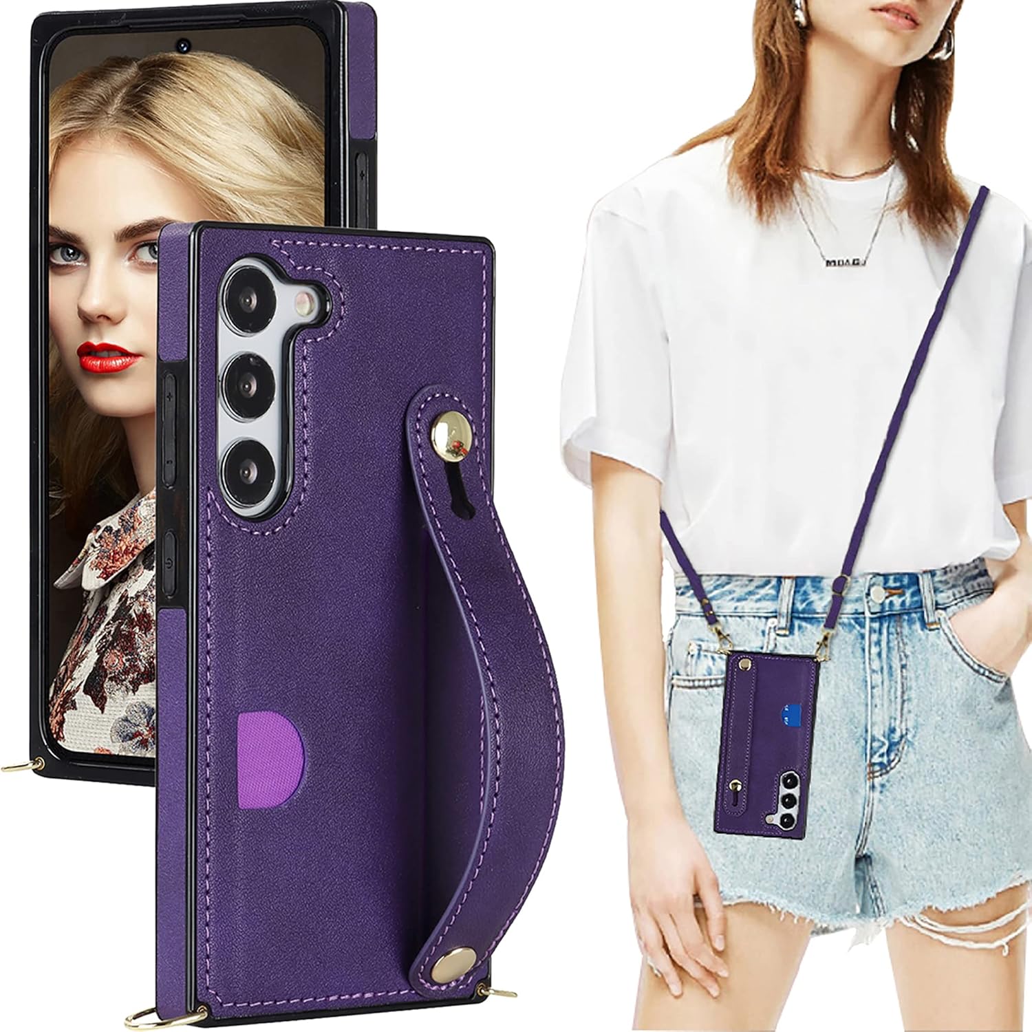 CCSmall Case for Samsung Galaxy S23 with Card Slot Holder