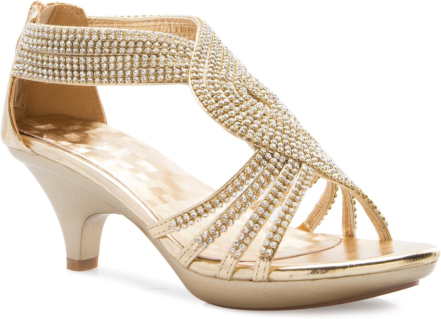 OLIVIA K Women's Dress Sandal - Rhinestone Accents