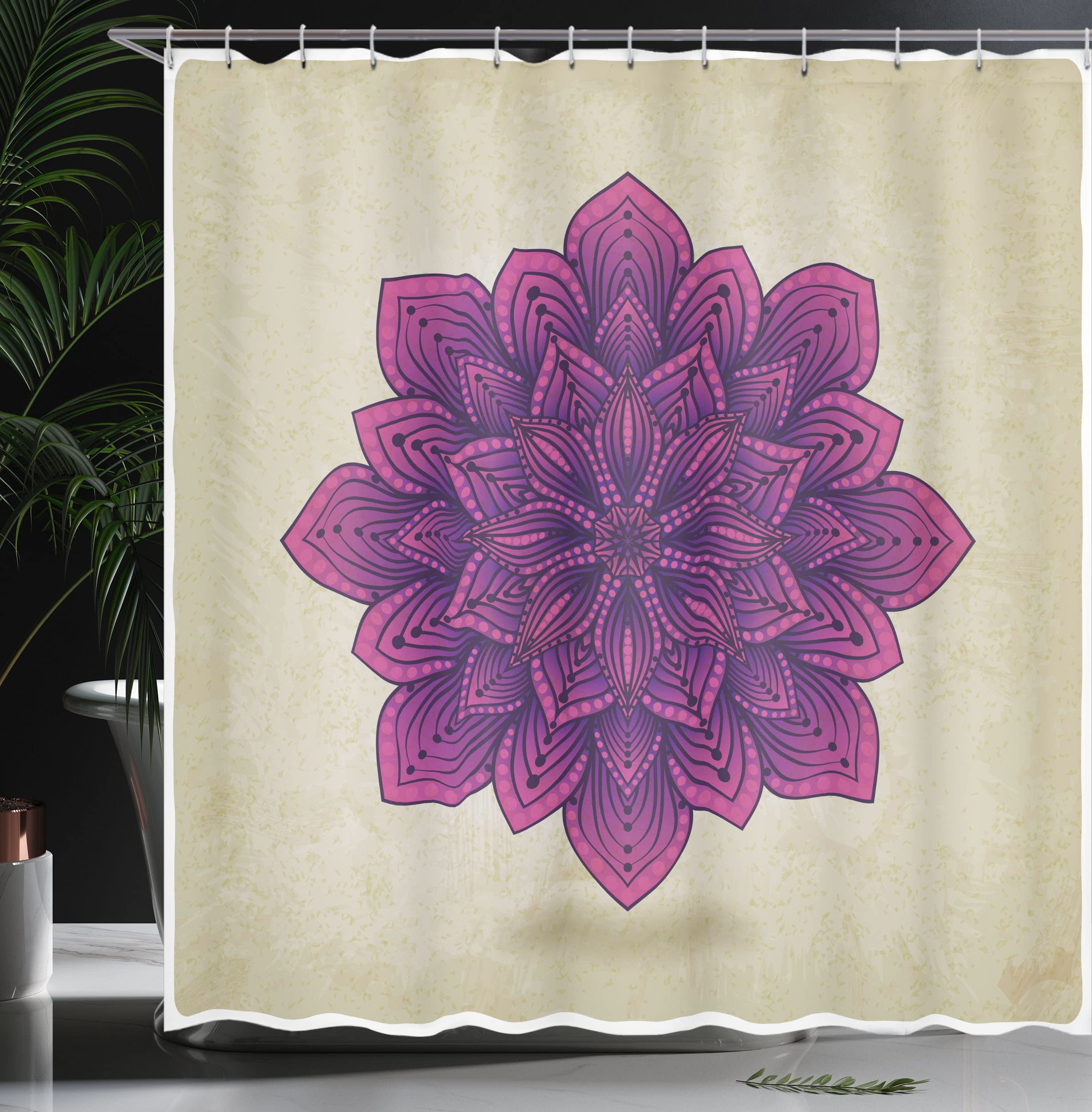 Abakuhaus Retro Duschvorhang - Roller Skates Design 175x200cm | Wasserdicht & Mit Haken