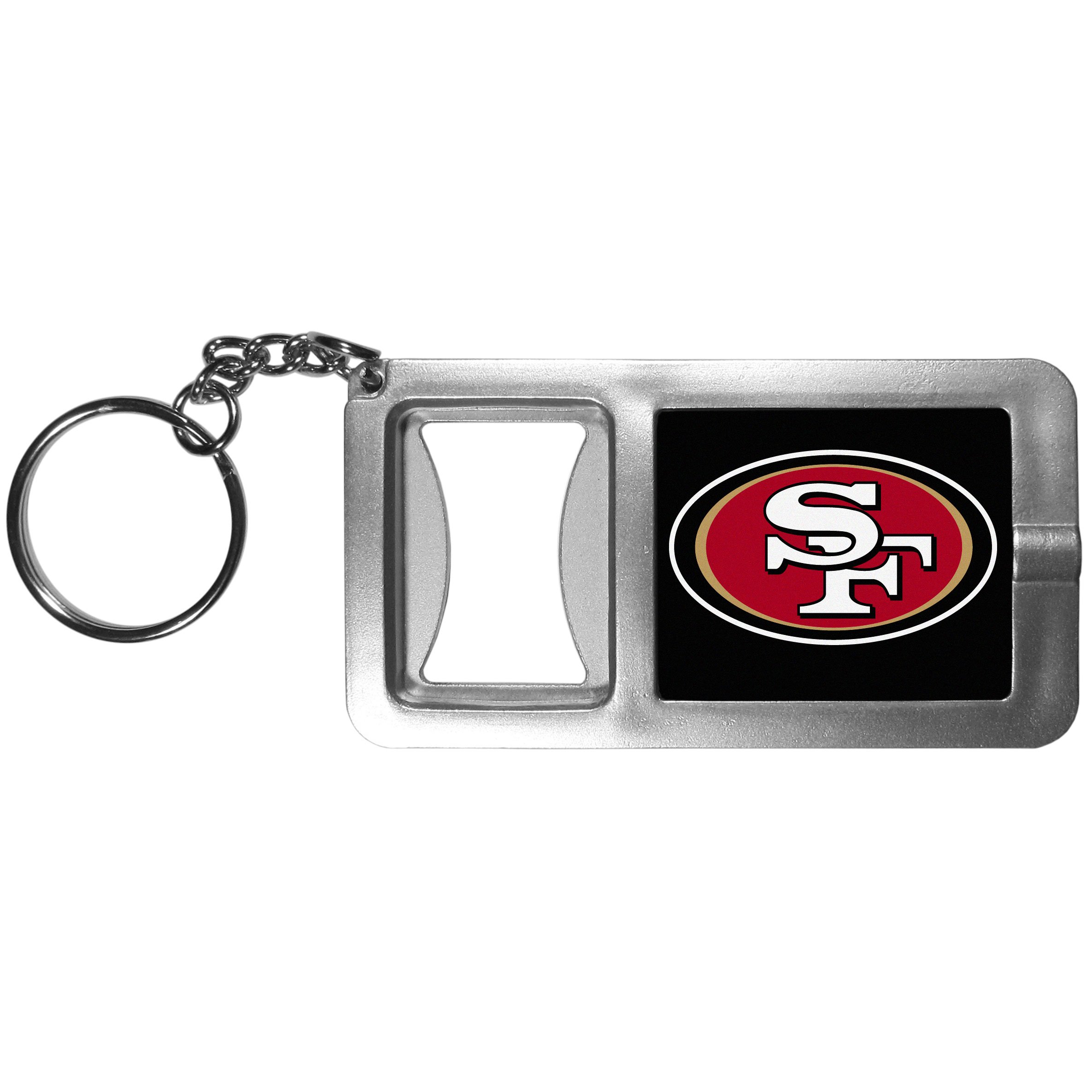 Siskiyou NFL Unisex Flashlight Key Chain with Bottle Opener