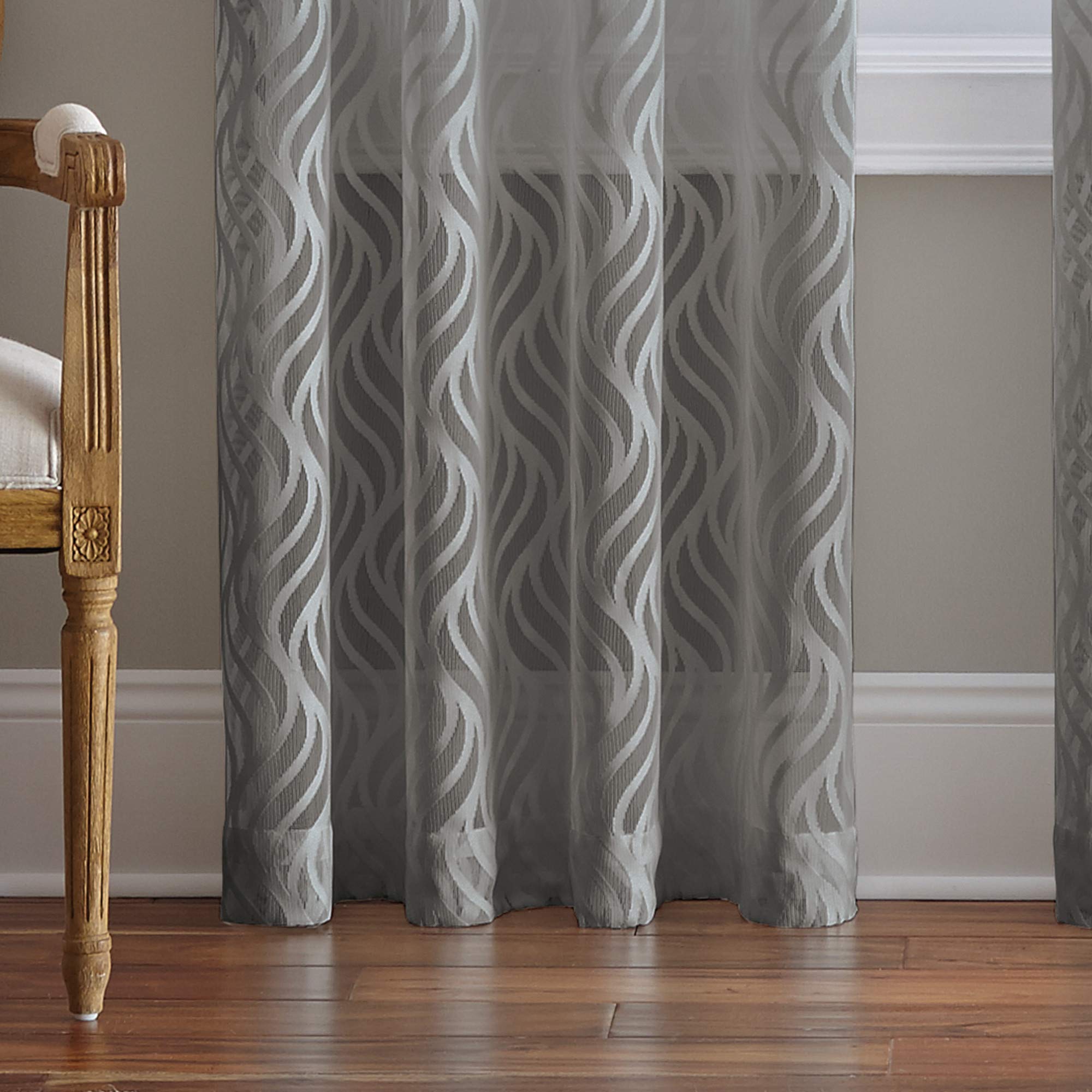 CHF Curtain Panel, Grey, 84", W 50" x L 84" (1 Panels) - Image 4