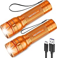 Vista 24 de Linternas recargables de alto lúmenes, luz de flash súper brillante G1000, pequeña linterna LED con zoom con 3 modos de iluminación, linterna Verde