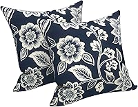 Vista 120 de LVTXIII - Juego de fundas para cojines de sofá, patio o sillón de exteriores, cuadradas y decorativas, 2 unidades de 16" x 16", sin relleno