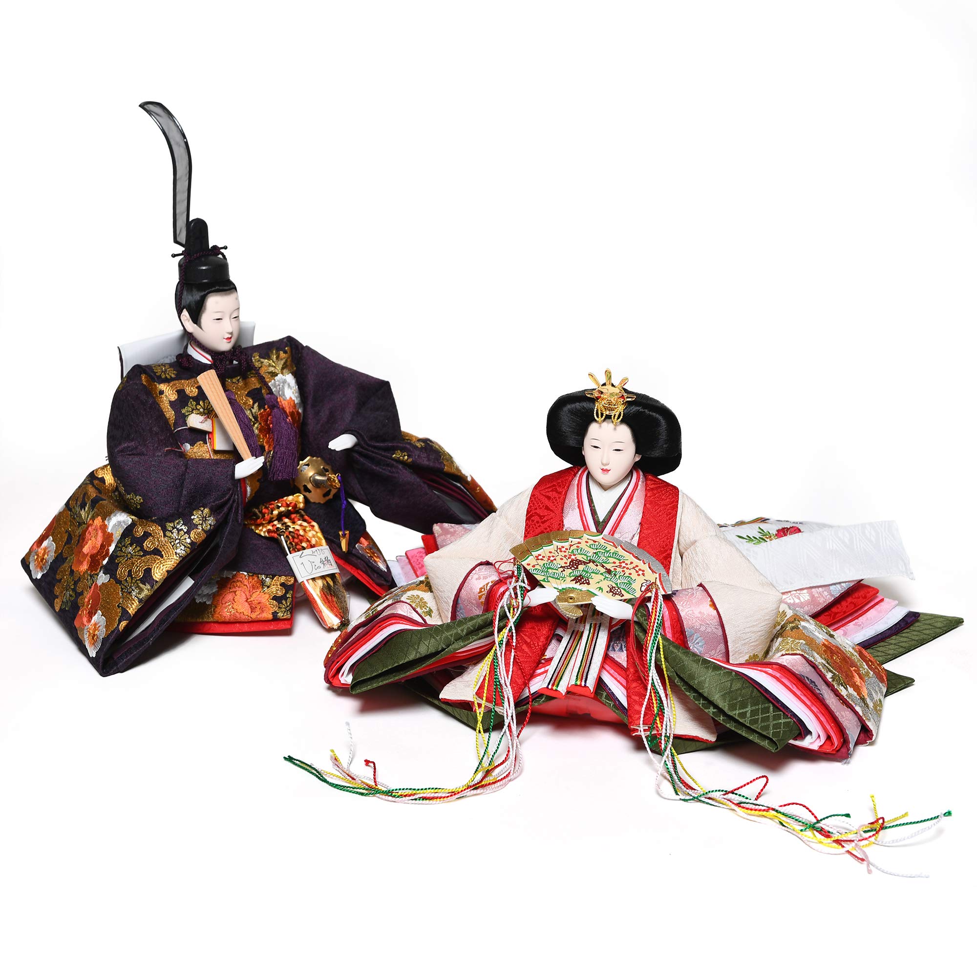 官女　雛人形　京雛 桂甫作安藤人形店の七段飾り（官女・五人囃・随臣・仕丁