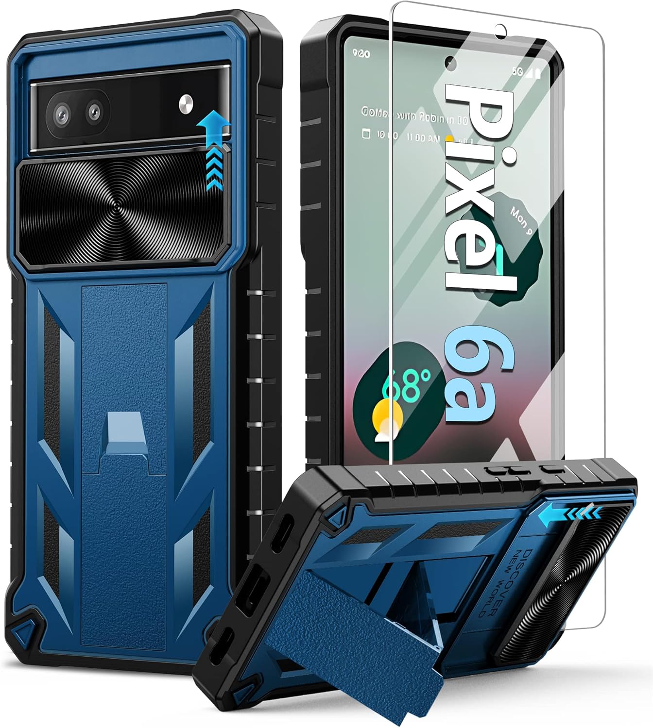 for Google Pixel 6a Case Shockproof Protective Rugged Phone Cover with