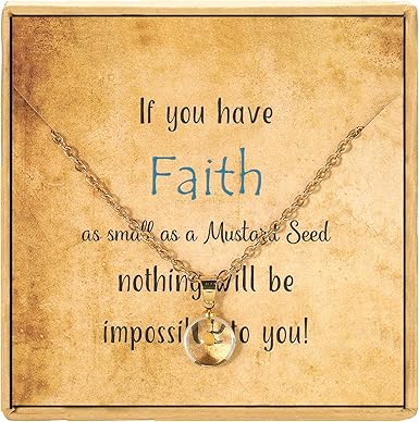 Rose gold mustard seed necklace Outlet