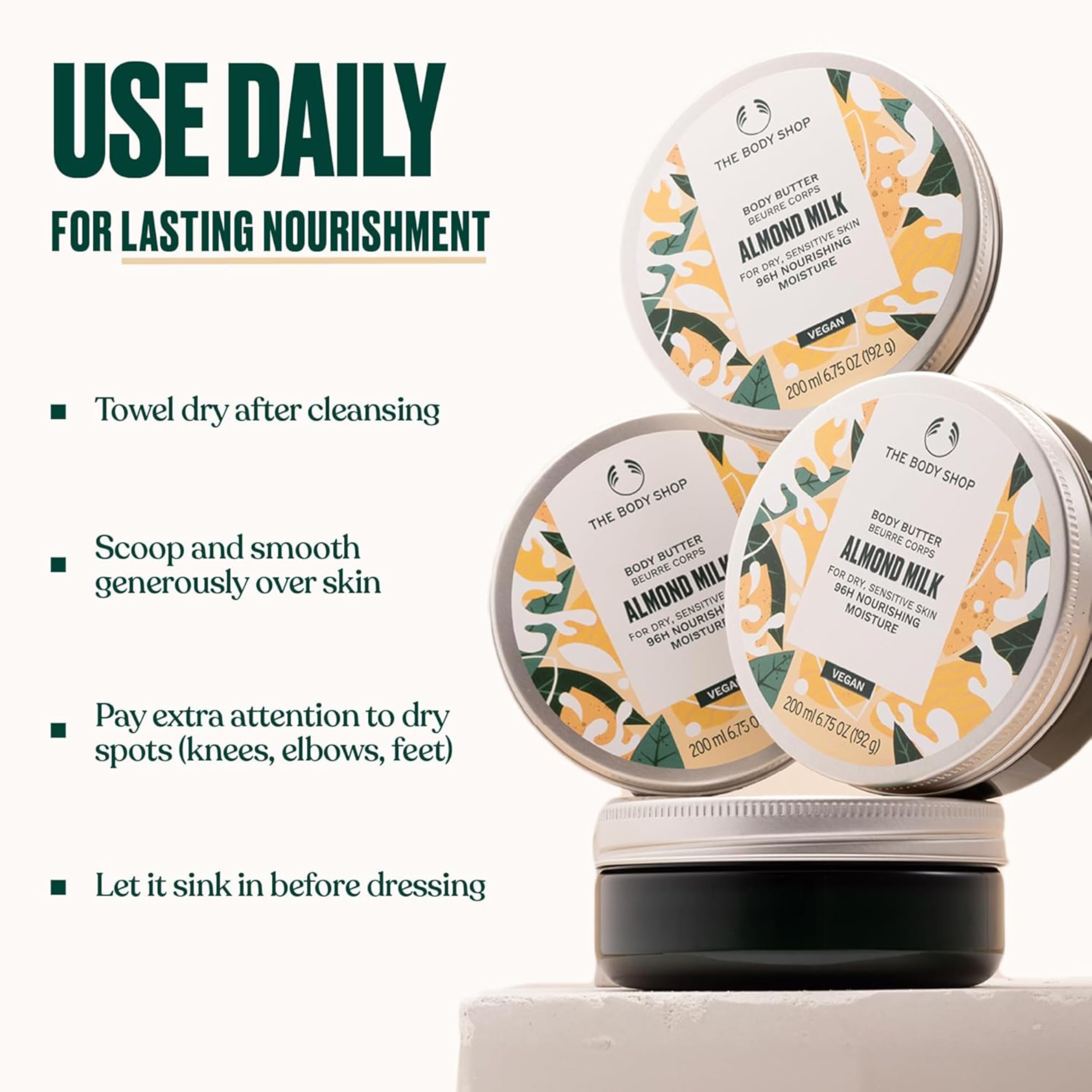 The Body Shop Almond Milk & Honey Body Butter 200 ml