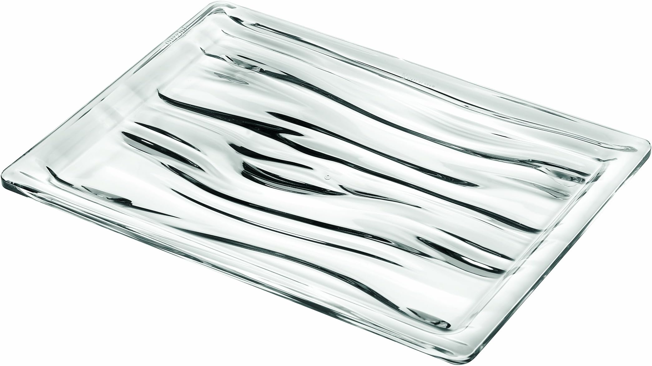 Guzzini Medium Rectangular Tray Aqua, Transparent - 20170100