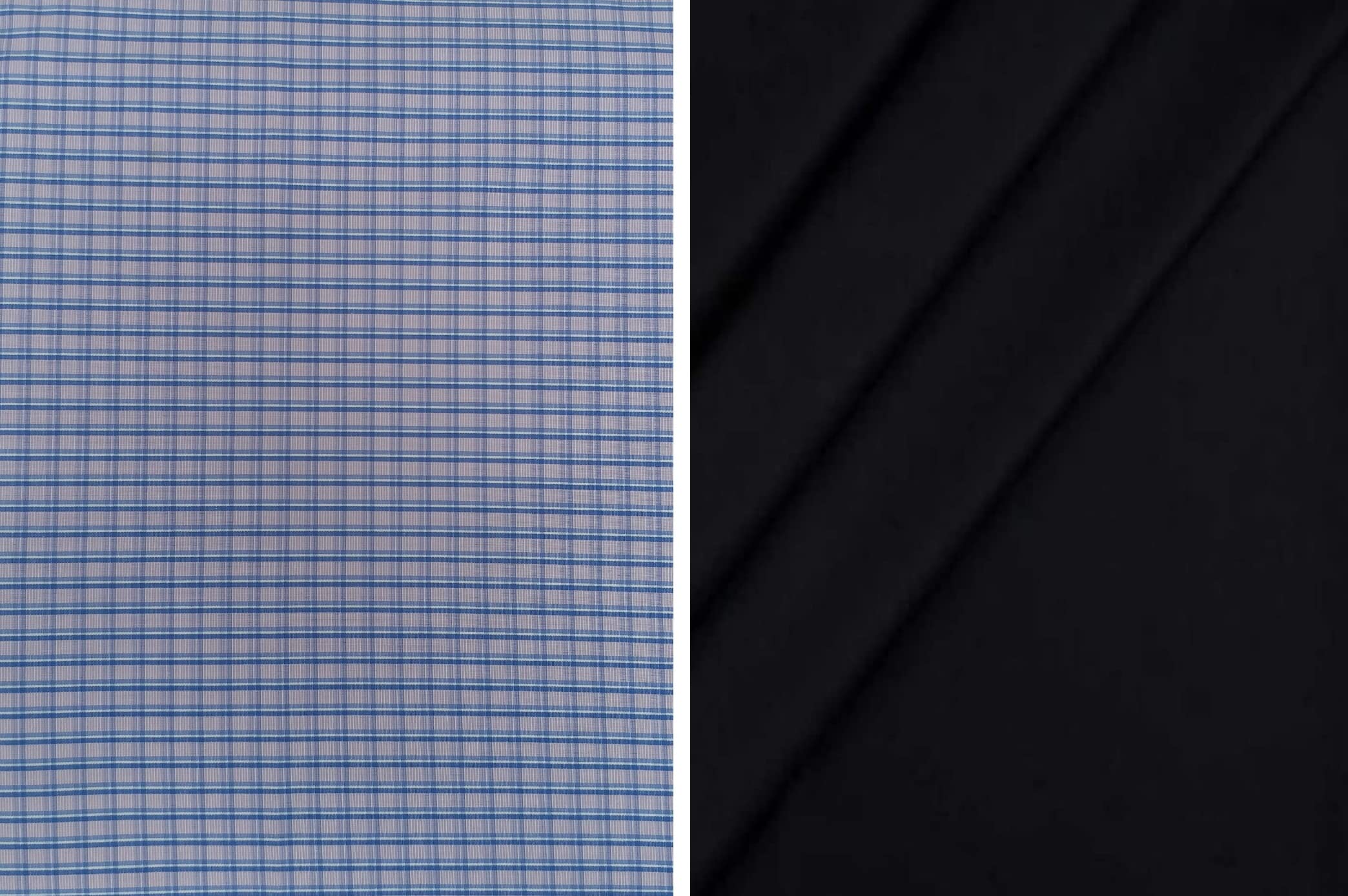 Pri & Su CottLinns Combo of Cotton Checkered Shirt Fabric 800081 & Trouser 90009-image-46