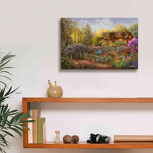 Miniatura 8 de 'Cottage Garden in Full Bloom ' por Nicky Boehme, arte de pared en lienzo, 18 x 12 pulgadas