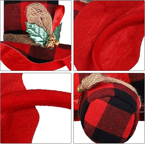 Miniatura 2 de URATOT Paquete de 8 diademas de fiesta de Navidad, disfraz de fiesta de Navidad, diademas de reno, cabina de fotos de Navidad, para recuerdos de