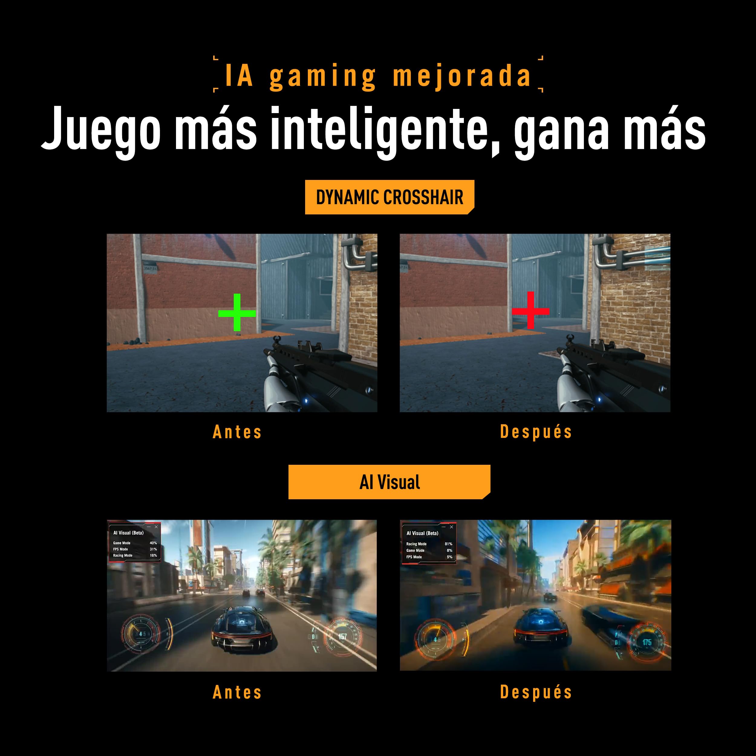 ASUS TUF Gaming VG279QML5A - Monitor de 27", Panel Full HD Fast IPS, 240Hz, 0,3 ms, G-Sync, AMD FreeSync Premium, ELMB Sync, 99% sRGB, Ajuste de Altura, DisplayWidget Center, AI Gaming