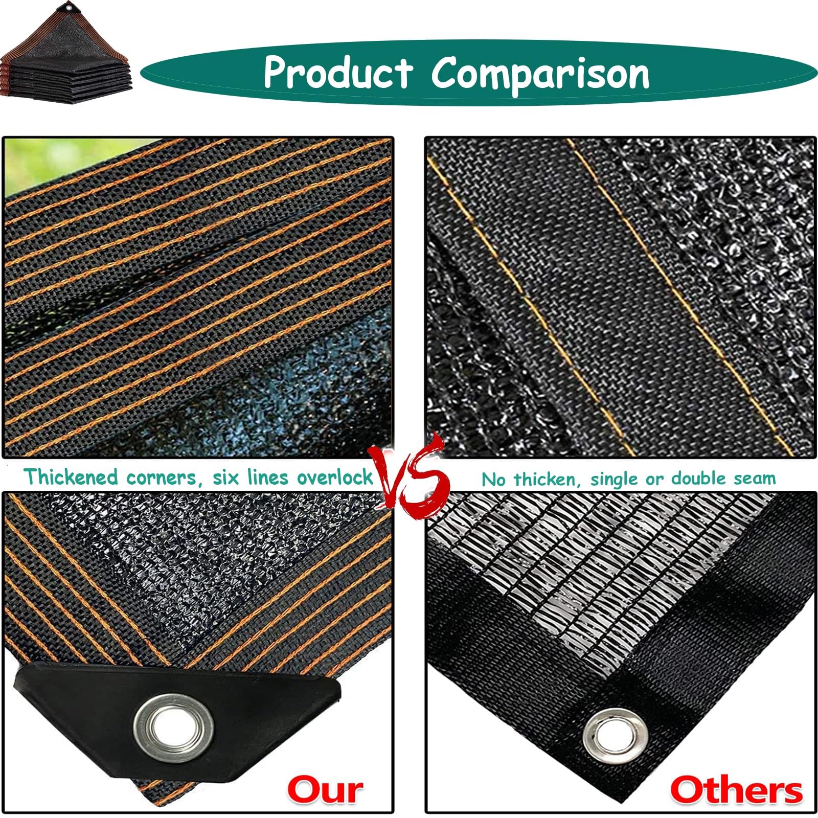 Lona de malla negra resistente a los rayos UV para zonas frescas, invernaderos, camas elevadas, mascotas, gallineros, 19 x 29 pies