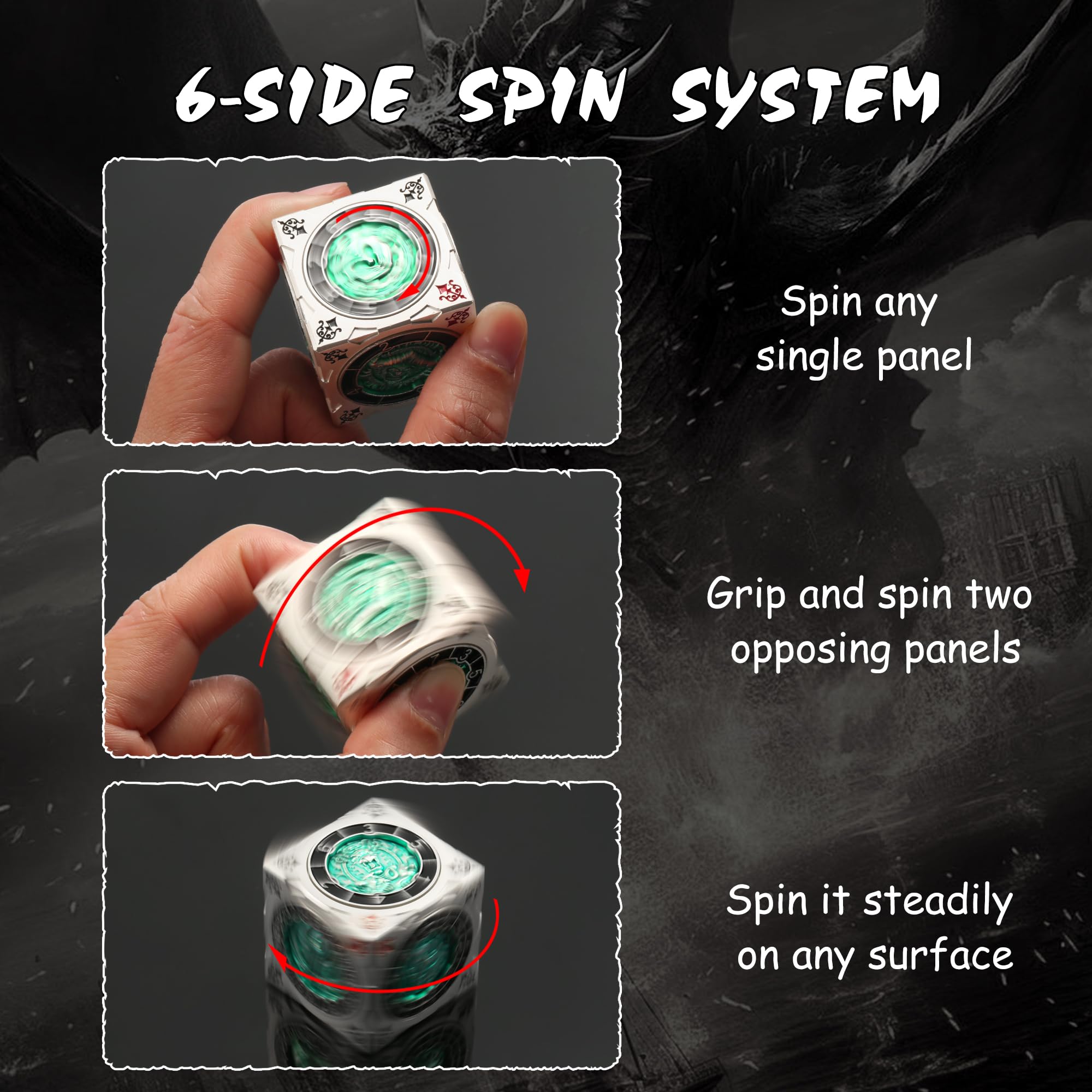 DNDND Multi-Functional Spinner Dice Cube - Image 4