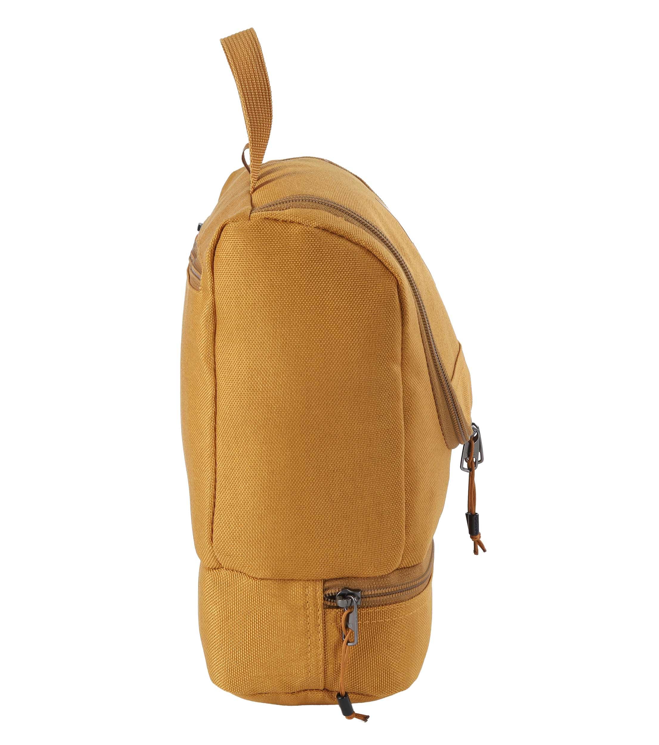 Travel Kit stylische Reisewaschtasche mit extra Bodenfach Kulturbeutel zum Aufhängen Kosmetiktasche mit vielen Staufächern für Reisen und Campen Toiletry Bag, 25x24x11 cm