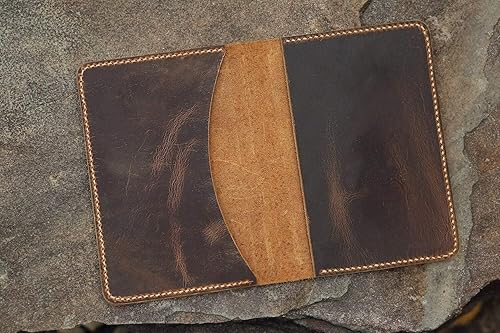 Miniatura 4 de Personalized distressed leather hobonichi techo cover vintage rustic leather hobonichi A5 A6 cousin cover HAX05S