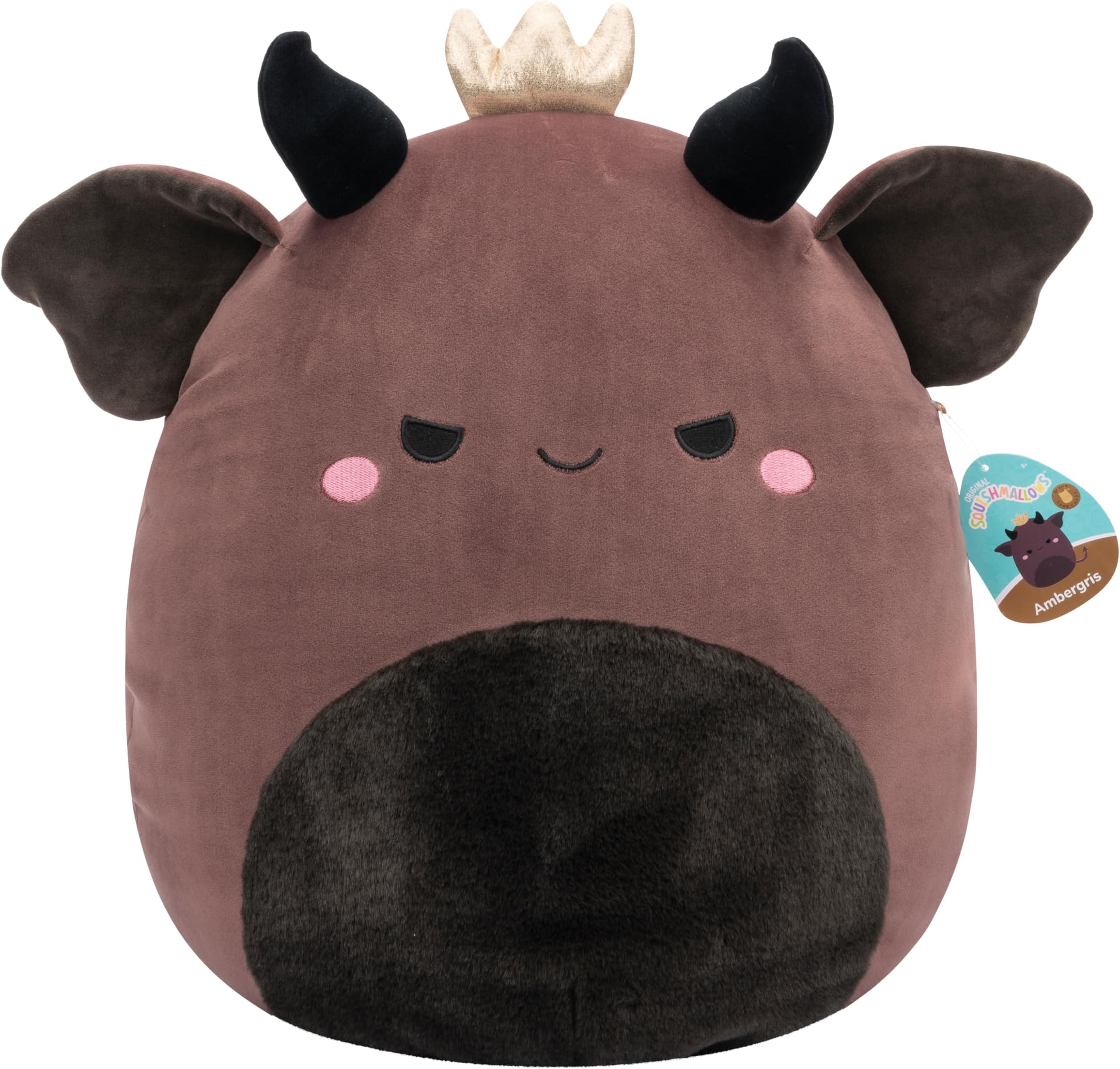 Squishmallows Original 16-Inch Ambergris Burgundy Goblin King