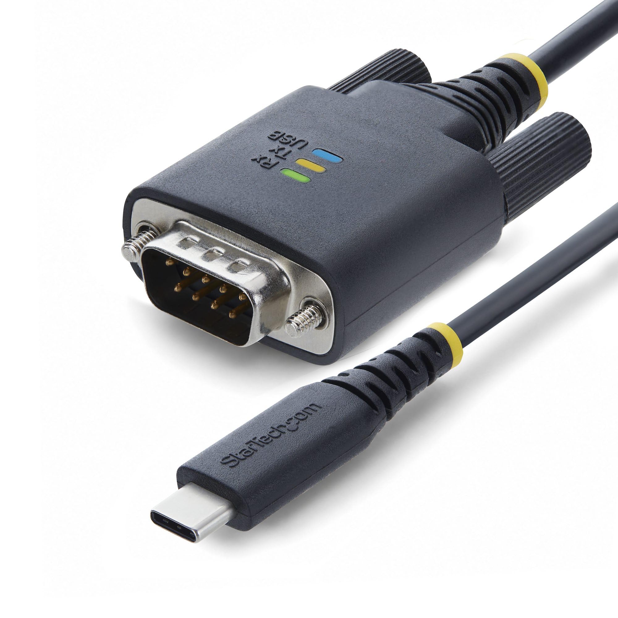StarTech Câble USB-C vers Série de 2 m, Rétention COM, Puce FTDI