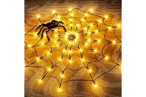 8 Modes Battery Operated Spider Web Lights