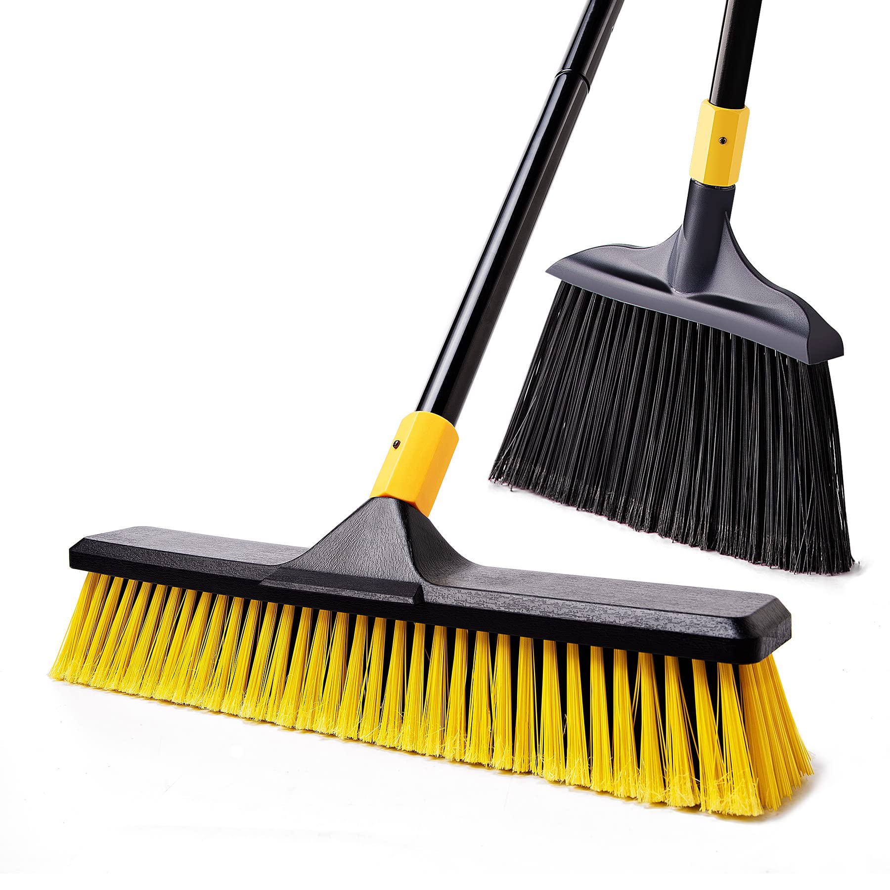 Buy Yocada Push Broom Brush and Broom Set HeavyDuty Outdoor Commercial for Cleaning Bathroom