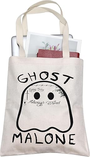 BLUPARK Singer Malone - Bolso de lona de hip hop, regalo para fanáticos de cantante, mercancía de rapero, rockero, amante, letra de canción, regalo